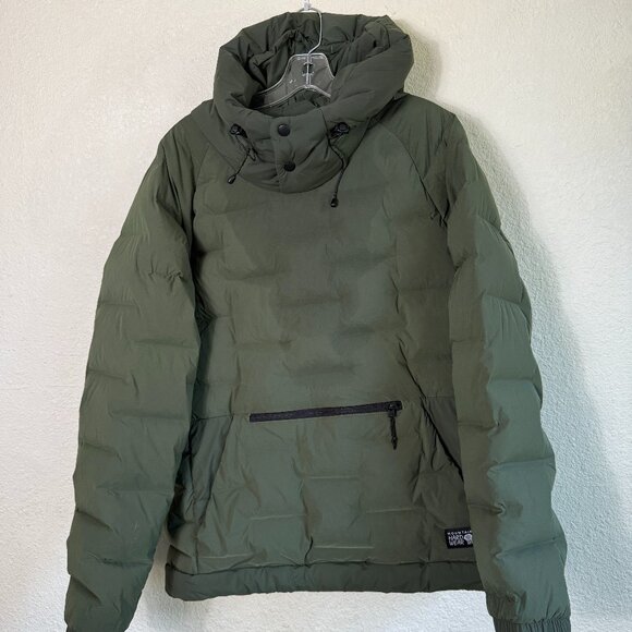Mountain Hardwear Down Pullover Hoody Jacket \\ Size Medium // Surplus, Green - Picture 1 of 8